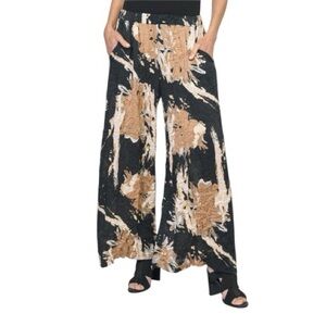 Alembika Ristretto Pants NWT Shimmer Crinkle Print US Size 4-6 Alembika 0
